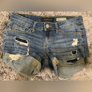 aéropostale midi jean shorts